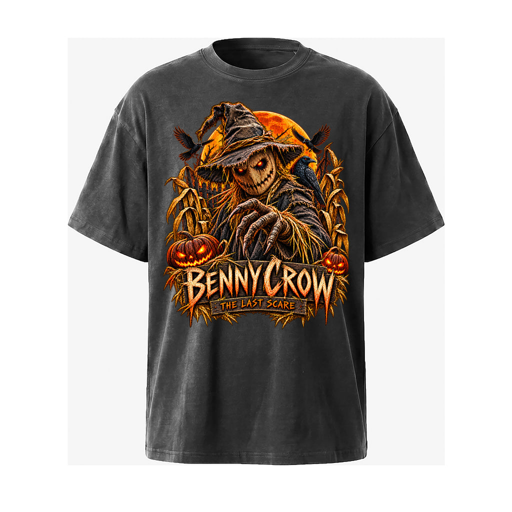 Benny Crow: The Last Scare — Vintage Black Mineral-Washed T-Shirt